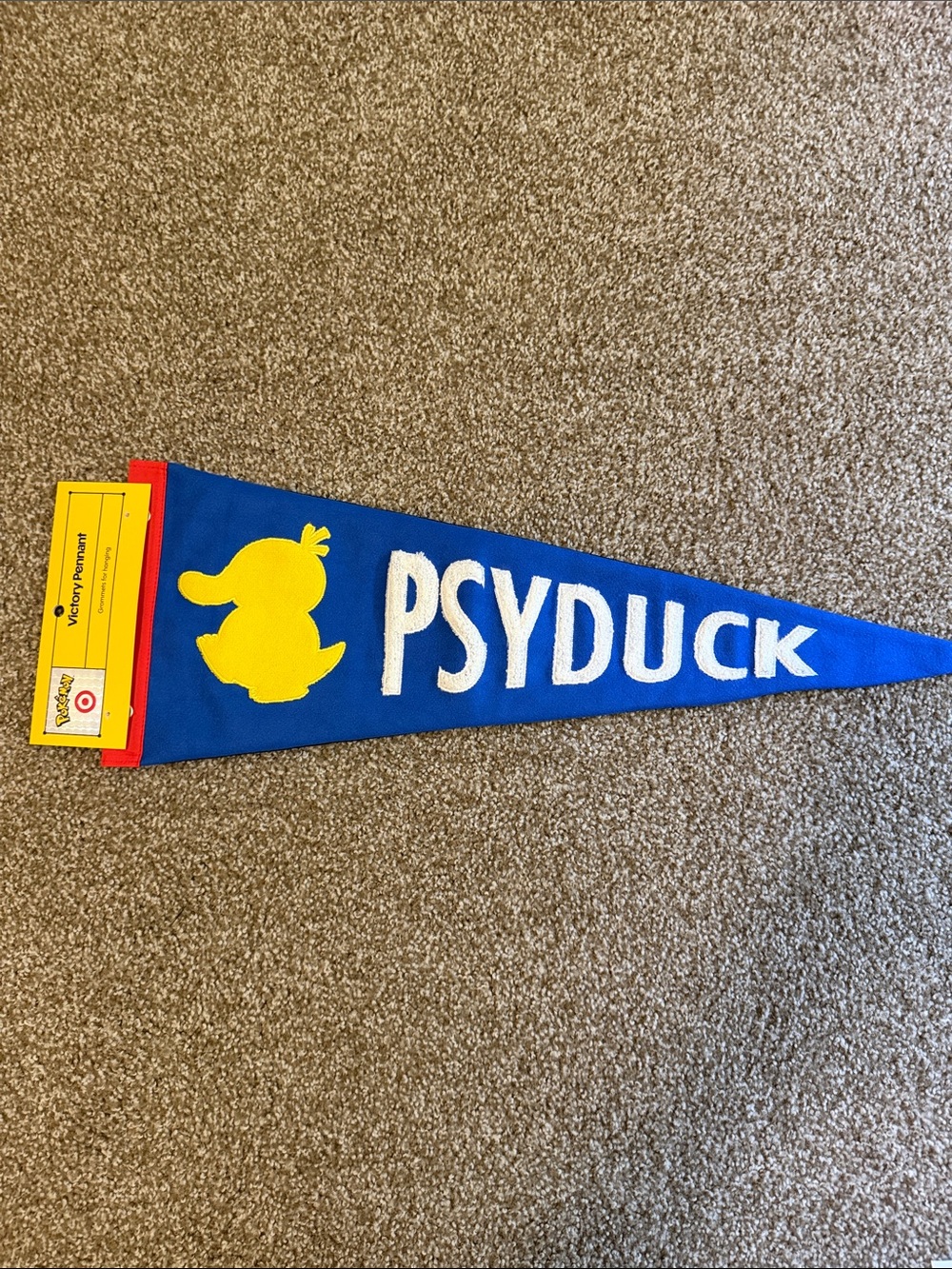 Pokemon X Target 30th Anniversary Felt Pennant Banner - Psyduck